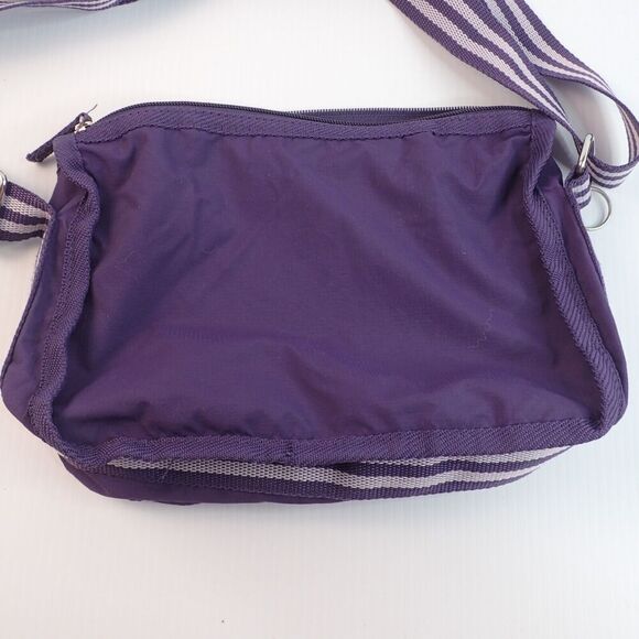Old Navy Nylon Crossbody Messanger Bag Purple Purse 2004 - Picture 14 of 15